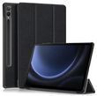 Чехол книжка Crazy Horse для Samsung Galaxy Tab S9 Plus (12.4") / черный