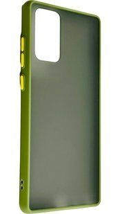 TPU чохол накладка Matte Color Case для Samsung Galaxy Note 20 світло-зелений 92250 фото