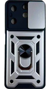 PC + TPU чехол Camshield Armor для Tecno Spark 10 Pro / серебристый 092150 фото