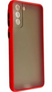 TPU чехол накладка Matte Color Case для Samsung Galaxy S21 Plus красный 092200 фото