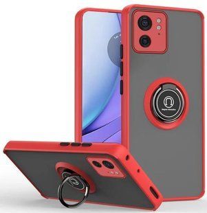 TPU чохол накладка Matte Ring Magnit для Motorola Edge 40 червоний 095100 фото