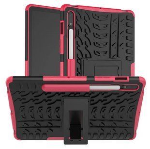 PC + TPU чехол Armor на планшет Samsung Galaxy Tab S9 FE Plus (12.4") / розовый 201359 фото
