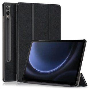 Чехол книжка Crazy Horse для Samsung Galaxy Tab S9 Plus (12.4") / черный 200202 фото