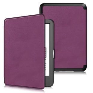 Чохол книжка Crazy Horse для Amazon Kindle Gen 11 2022 (6") / баклажановий 100867 фото
