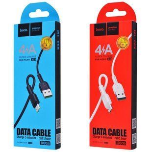 USB-кабель Hoco X33 Surge Micro USB Cable 4 A (1m) (чорний і білий) 80608 фото