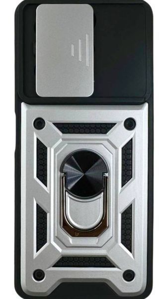 PC + TPU чехол Camshield Armor для Tecno Spark 10 Pro / серебристый 092150 фото