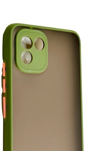 TPU чехол накладка Matte Color Case для Samsung Galaxy A03 светло-зеленый 092600 фото