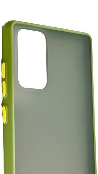 TPU чохол накладка Matte Color Case для Samsung Galaxy Note 20 світло-зелений 92250 фото