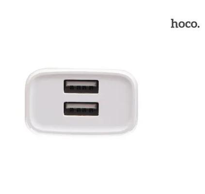 СЗУ Hoco C73A Glorious 2USB 2.4A White + Type-C белый 85881 фото