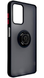 TPU чохол накладка Matte Ring Magnit для ZTE Blade A72 чорний (червоні кнопки) 90638 фото 1