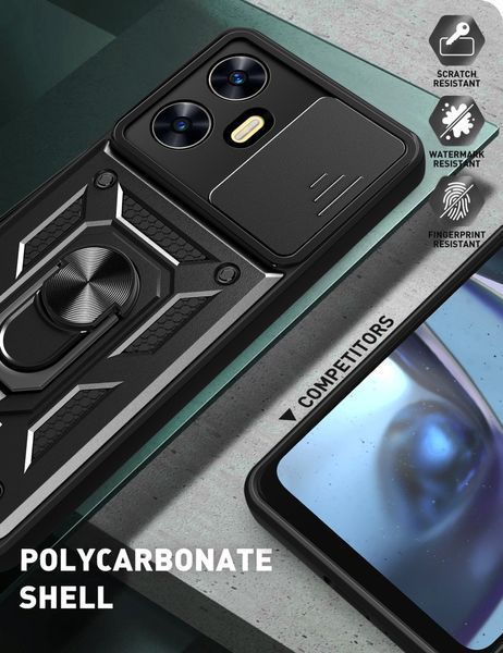 PC + TPU чохол Camshield armor для Infinix HOT 20 (5G) / сріблястий 089239 фото