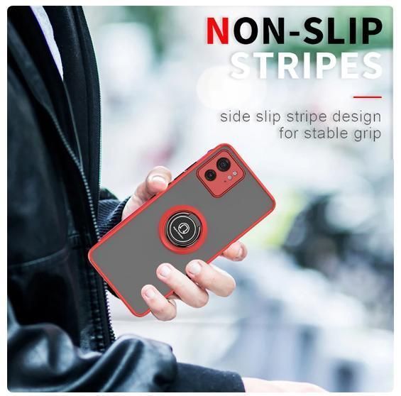 TPU чохол накладка Matte Ring Magnit для Motorola Edge 40 червоний 095100 фото