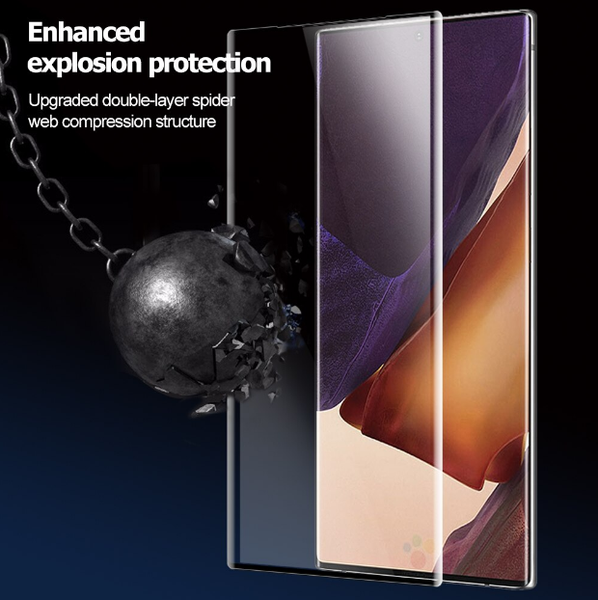 Захисне скло для Samsung Galaxy Note 20 Ultra чорний 81717 фото