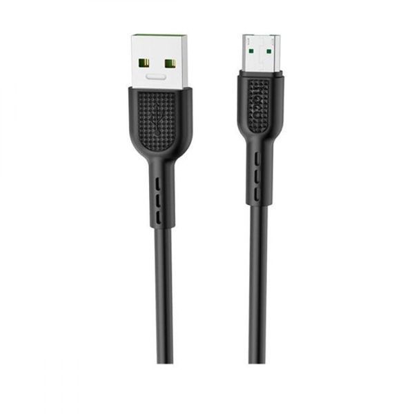 USB-кабель Hoco X33 Surge Micro USB Cable 4 A (1m) (чорний і білий) 80608 фото