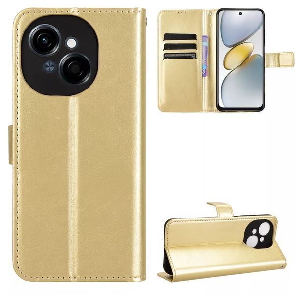 Чехол книжка Book case для Tecno Spark Go 1 / золотистый 097887 фото