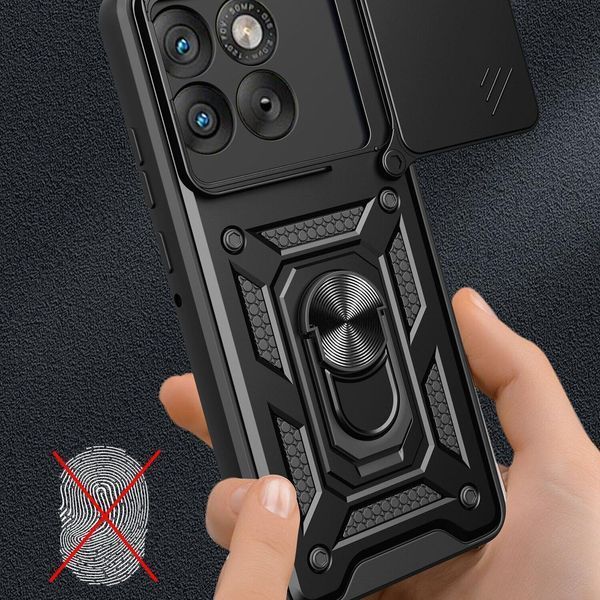 PC + TPU чехол Camshield Armor для Motorola Edge 70 / серебристый 100971 фото