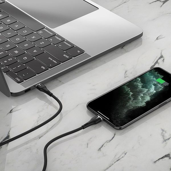 USB кабель Hoco X45 Surplus Type-C to Lightning (1m) чорний 84981 фото