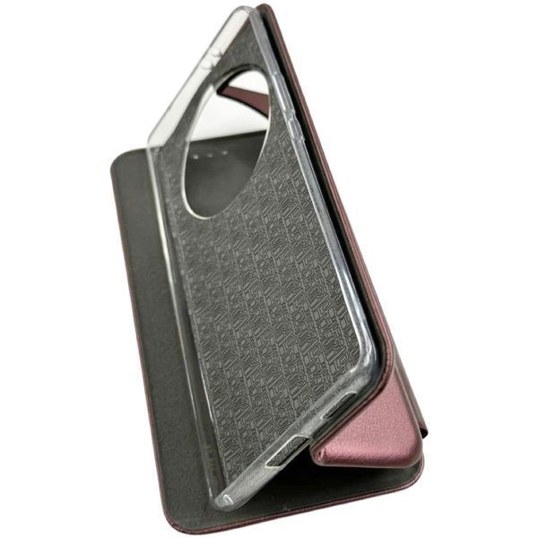 Чехол книжка Elegant book для Honor X9A бордовый 91950 фото