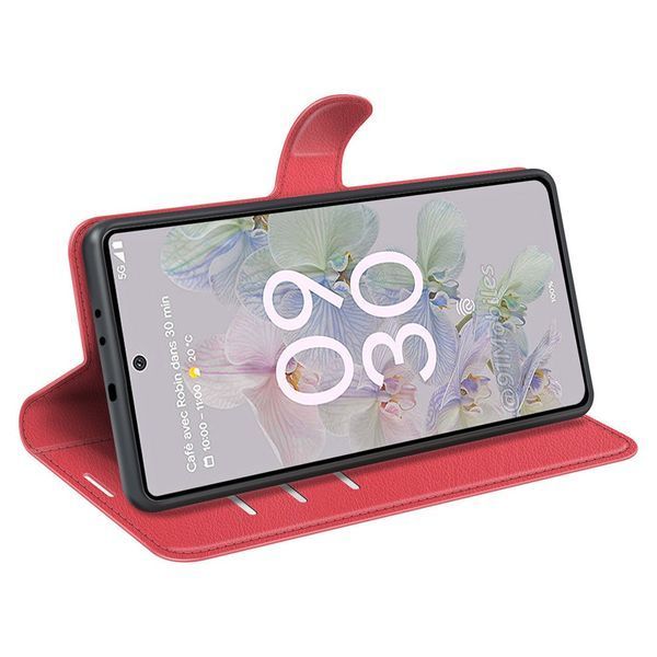 Чехол книжка Lichee для Google Pixel 6a красный 089842 фото