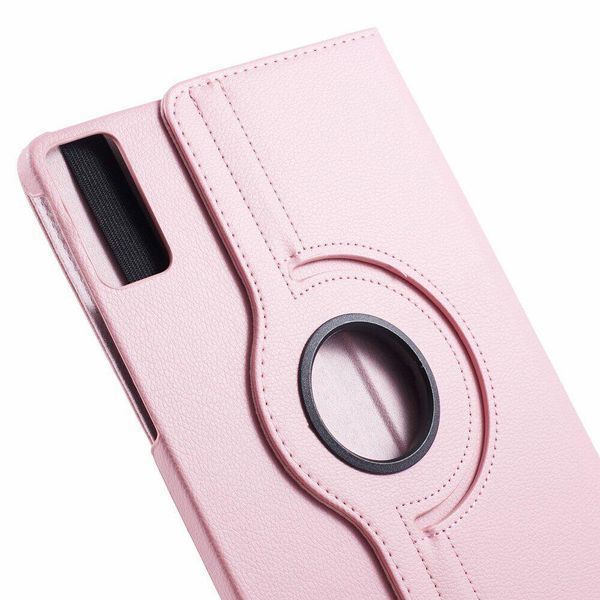 Шкіряний чохол-книжка 360 на Xiaomi Redmi Pad SE (11") / рожевий 093012 фото