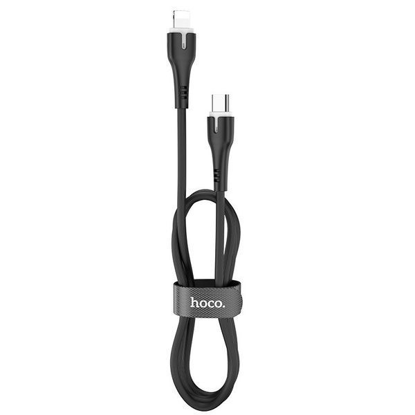 USB кабель Hoco X45 Surplus Type-C to Lightning (1m) чорний 84981 фото