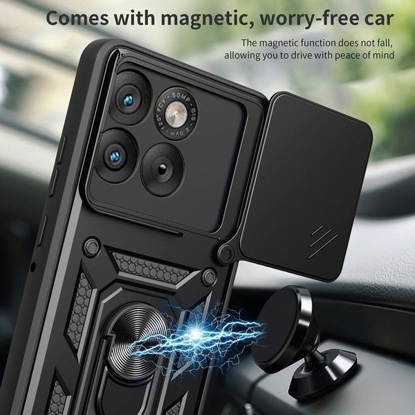 PC + TPU чехол Camshield Armor для Motorola Edge 70 / серебристый 100971 фото