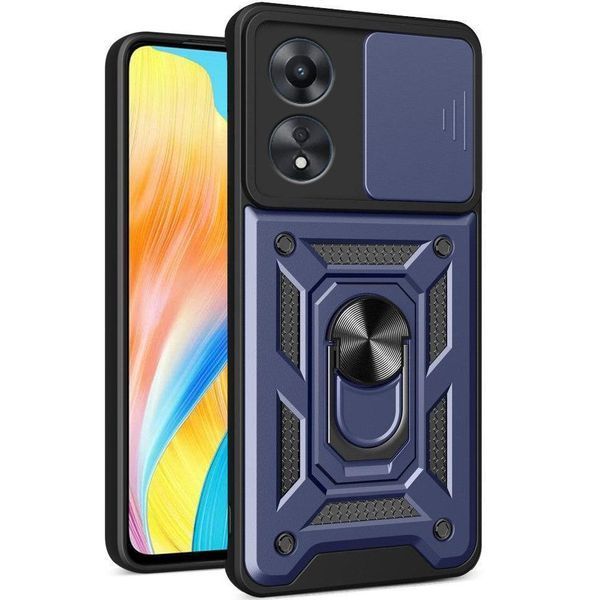 PC + TPU чехол Camshield armor для OPPO A38 (CPH2579) / синий 093602 фото