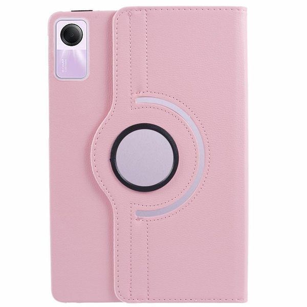 Шкіряний чохол-книжка 360 на Xiaomi Redmi Pad SE (11") / рожевий 093012 фото