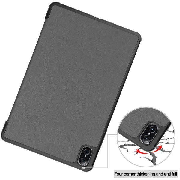 Шкіряний чохол-книжка Crazy Horse для Honor Pad V8 (11") / сірий 90043 фото
