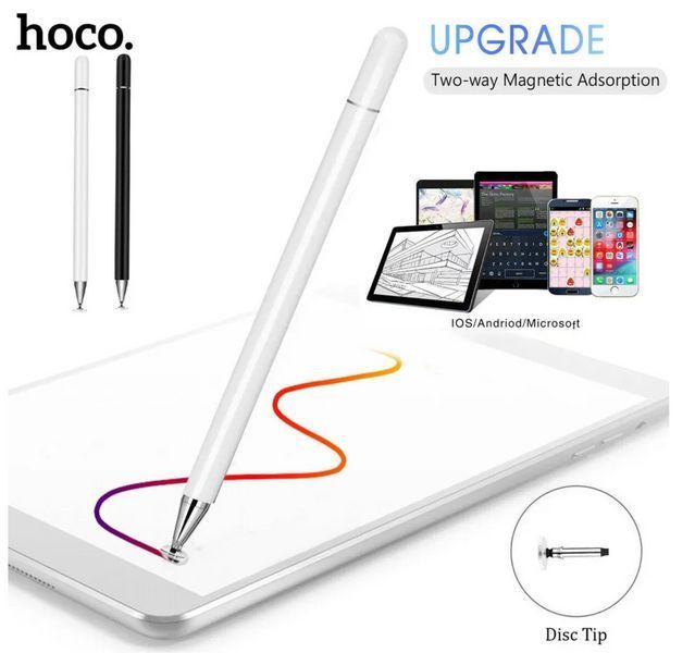 Стилус Hoco GM103 Universal Capacitive Pen белый 094324 фото