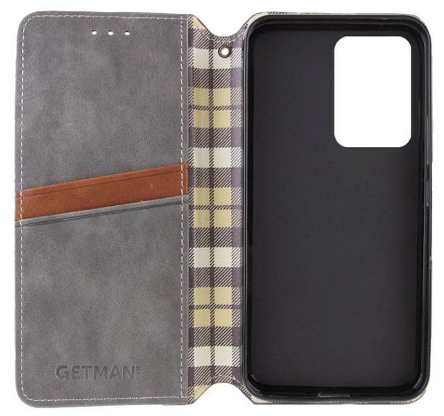 Кожаный чехол книжка Cubic для Motorola G24 / серый 201282 фото