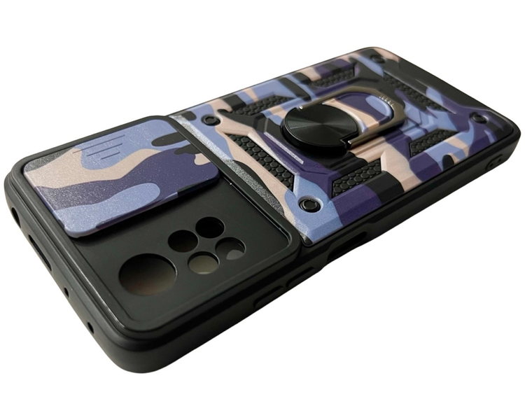 PC + TPU чехол Camo на Poco X4 Pro 5G (на поко х4 про) фиолетовый 086219 фото