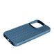 Чохол силіконовий Leather Case Weaving для iPhone 15 Pro синій 092400 фото 2