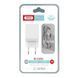 СЗП XO L75 + кабель Lightning (2 USB 2.4 A) білий 87168 фото 3