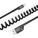 USB кабель Baseus Fish Eye Spring Data Lightning Cable 2A (1m) 80638 фото 9