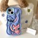 Чехол резиновый Lilo & Stitch case на iPhone 13 / голубой 098105 фото 1