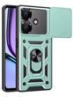PC + TPU чехол Camshield Armor для Realme Note 60X (RMX3938) / зеленый