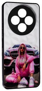 Чехол накладка Prisma Ladies для Xiaomi Redmi 14C / pink car 201638 фото