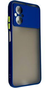 TPU чохол накладка Matte Color Case для Poco M5 синій 092651 фото
