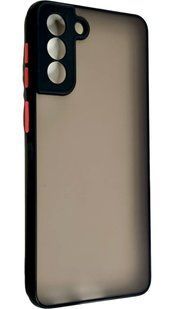 TPU чехол накладка Matte Color Case для Samsung Galaxy S21 Plus черный 092201 фото