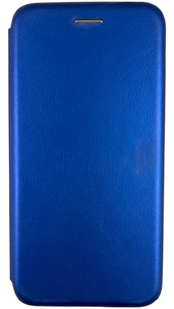 Кожаный чехол книжка Elegant на Motorola E6i (на мото е6и) синий 85393 фото