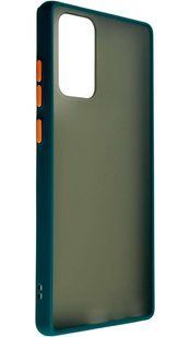 TPU чохол накладка Matte Color Case для Samsung Galaxy Note 20 темно-зелений 92251 фото