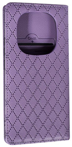Чехол книжка Deluxe на Xiaomi Redmi Note 14 Pro (4G) / фиолетовый 203271 фото
