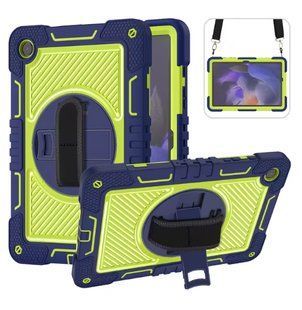 Чохол Carbon Armor Cover Tablet на Samsung Galaxy Tab A8 (X200 / X205) 10.5" / синій +зелений 097692 фото