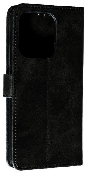 Шкіряний чохол книжка Business Book на Xiaomi Redmi Note 13 (4G) / чорний 095933 фото