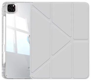 Чохол книжка Transparent Origami на Apple iPad Air 11 (2024-2025) 11" / світло-сірий 098772 фото