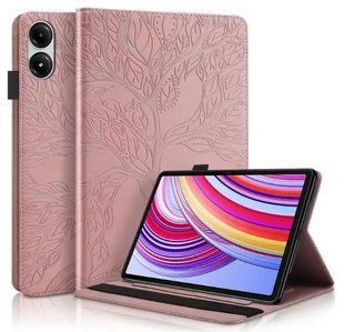Чохол книжка Wood Book на планшет Xiaomi Redmi Pad 2 Pro (12.1") / рожевий 100839 фото