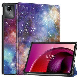 Кожаный чехол книжка Crazy Horse для Lenovo Xiaoxin Pad 2024 (11") / космос 094729 фото