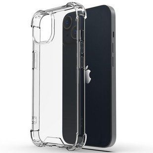 Чохол WXD силіконовий протиударний для Apple iPhone 14 (відкрита камера) / прозорий 100601 фото