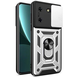 PC + TPU чохол Camshield armor для Tecno Pova 5 / сріблястий 094595 фото